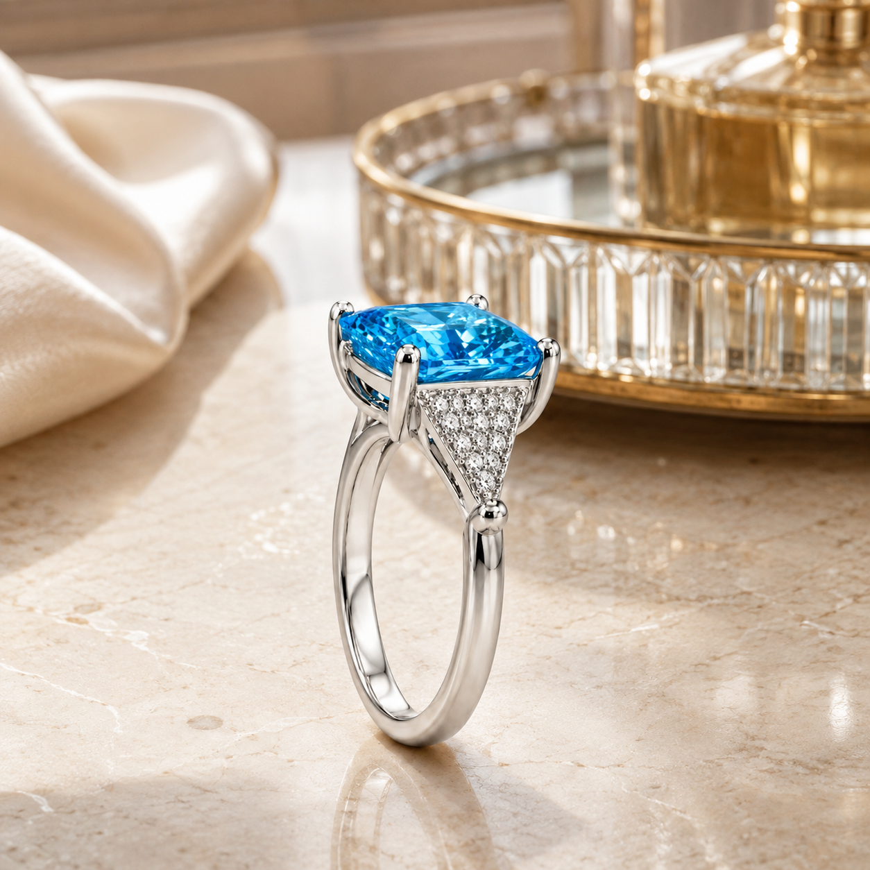 Fancy Color Diamond Statement Ring